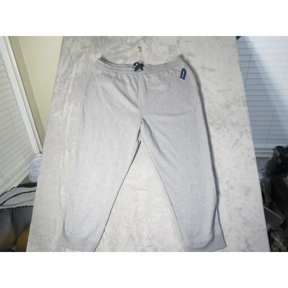 Nautica Joggers Mens 4XL Gray Fleece Lined Drawstring Waist Big and Tall NEW
